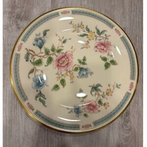 VINTAGE Lenox Morning Blossom Dinner Plate 10 3/4" Flowers and Gold Trim Inlay